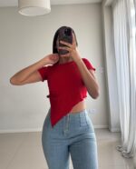 REMERA FRUNCE PICO ss26 - Imagen 4