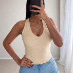 TOP ESCOTE V LYCRA ss26