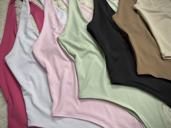 Body escote en v micro fibra Ss26 - Imagen 5