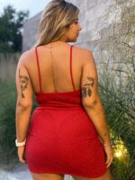 VESTIDO BRILLO CURVY - Imagen 6