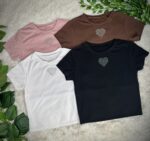 BABY TEE “CORAZÓN” STRASS - Imagen 4