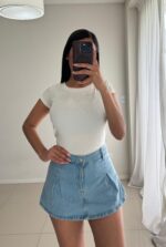 SHORT POLLERA DE JEANS