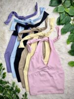 TOP V LYCRA CON RECORTE - Imagen 3