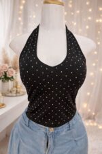 TOP V LYCRA STRASS - Imagen 2