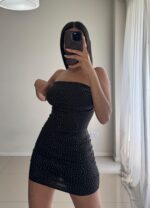 VESTIDO STRAPLE STRASS