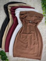 VESTIDO STRAPLE STRASS - Imagen 2