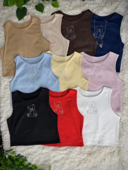 MUSCULOSA OSITO STRASS