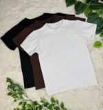 Remera baby tee algodón liso - Imagen 3