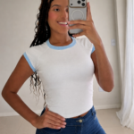 ❄️💜 BABY TEE ALGODÓN BICOLOR 💜❄️🇦🇷