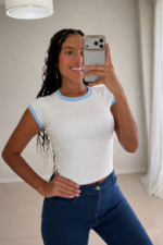 ❄️💜 BABY TEE ALGODÓN BICOLOR 💜❄️🇦🇷