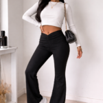 Wide Leg Frunce Delantero