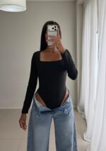 ❄️💜BODY CAMISETA C/ CUADRADO LYCRA 💜❄️