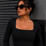 BODY CAMISETA C/ CUADRADO LYCRA