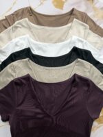 ❄️💜BODY REMERA CUELLO V SOFT 💜❄️ - Imagen 5