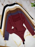 ❄️💜BODY CAMISETA C/ CUADRADO LYCRA 💜❄️ - Imagen 3