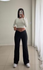 Wide Leg Frunce Delantero