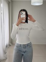 CAMISETA “WITHLOVE” STRASS MORLEY - Imagen 2