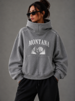 Buzo oversize premium con cuello alto y capucha montana PRE-VENTA
