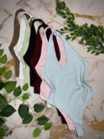 Body cuello V lycra strass - Imagen 6
