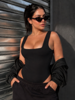 Body musculosa cuadrado lycra liso
