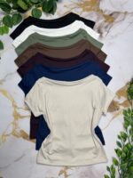 Remera escote asimetrico soft - Imagen 2