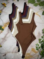 Body musculosa cuadrado lycra liso - Imagen 2