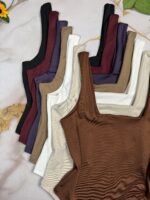 Body musculosa cuadrado lycra liso - Imagen 3