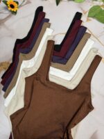 Body musculosa cuadrado lycra liso - Imagen 4