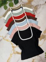 Curva x8 remera bicolor morley