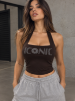 Top Marilyn c/ cuadrado lycra strass iconic
