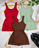 Catsuit escote amplio liso - Imagen 3