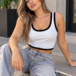 Top bicolor Morley liso