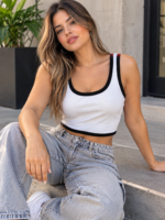 Top bicolor Morley liso