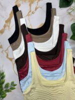 Top cuadrado doble tela lycra - Imagen 4