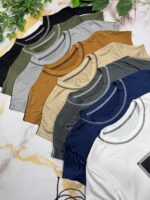 Remera cuello bordado soft larga estampa imagen - Imagen 5