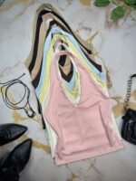 Top Marilyn c/ en V lycra liso - Imagen 5