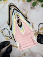 Top Marilyn c/ en V lycra liso - Imagen 4