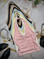 Top Marilyn c/ en V lycra liso - Imagen 2